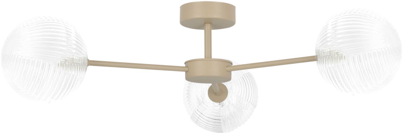 Kaja Casoli plafonnier 3x10 W transparent-beige K-5710