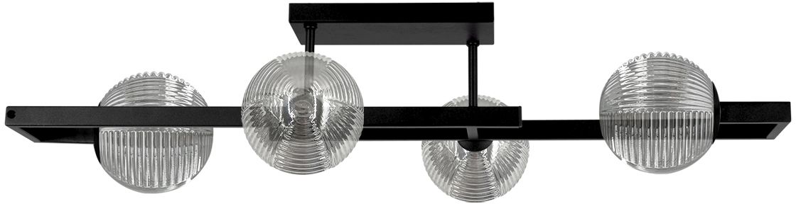Kaja Tores plafonnier 4x10 W noir-graphite K-5771