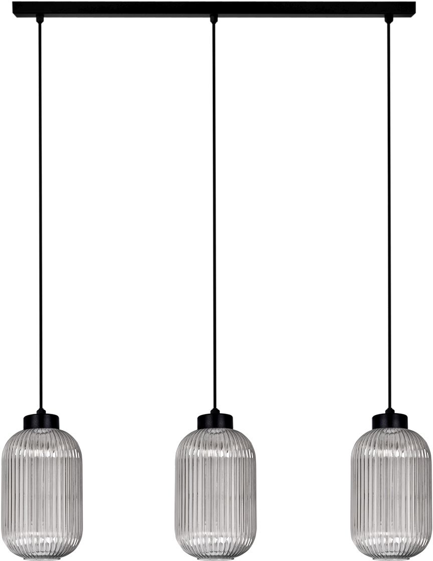Kaja Silva lampe suspendue 3x15 W noir-graphite K-5754