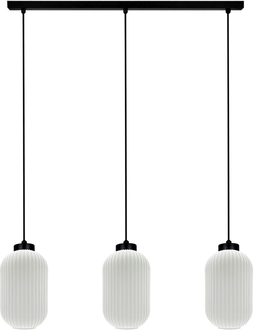 Kaja Vilar lampe suspendue 3x15 W blanc-noir K-5734