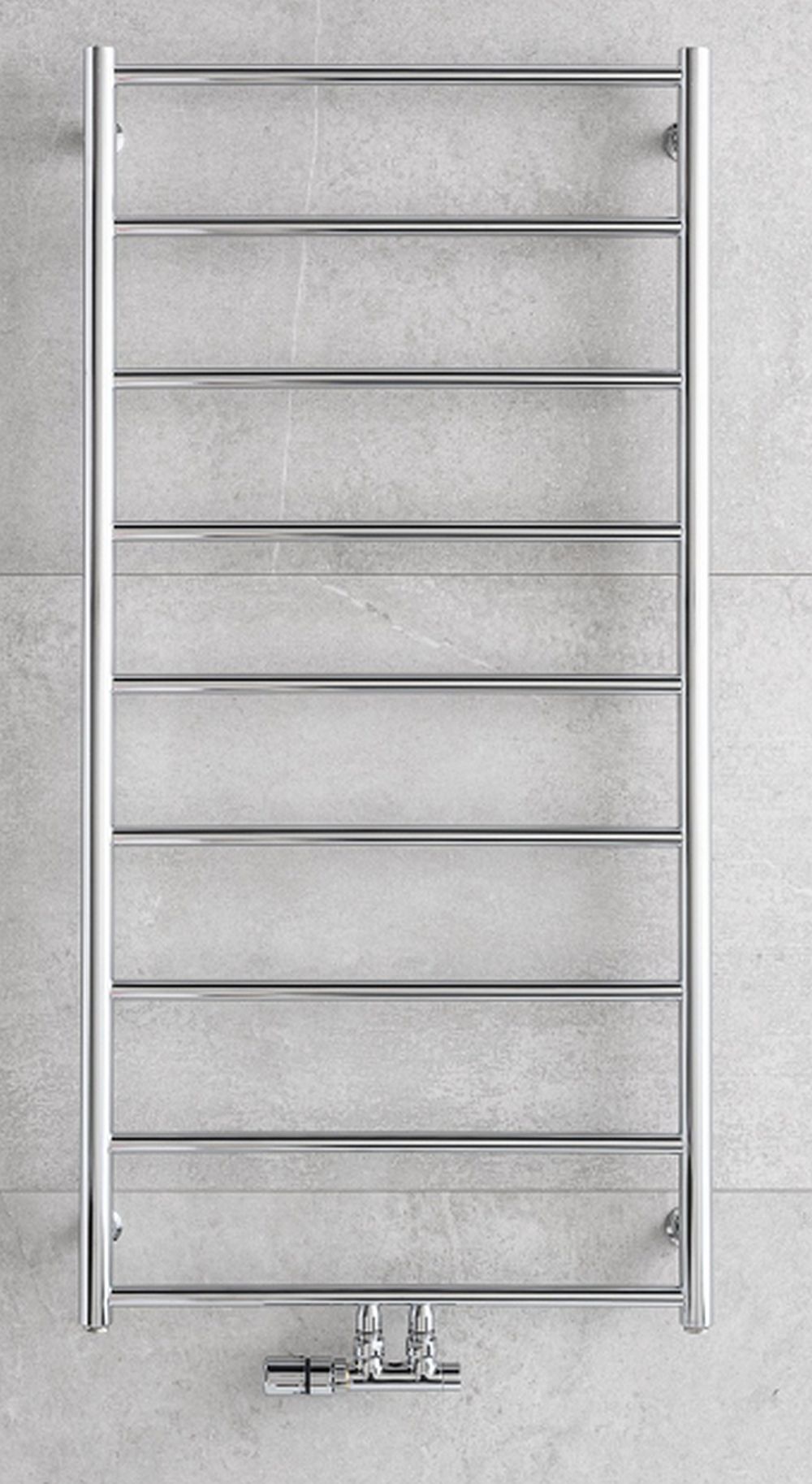 P.M.H. Naas radiateur de salle de bain échelle 121x60 cm chrome NS4C-M