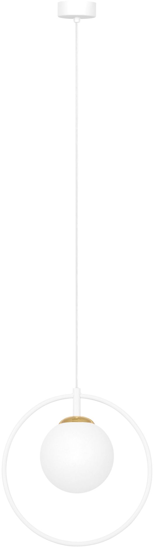 Kaja Malta lampe suspendue 1x10 W blanc-doré K-5473