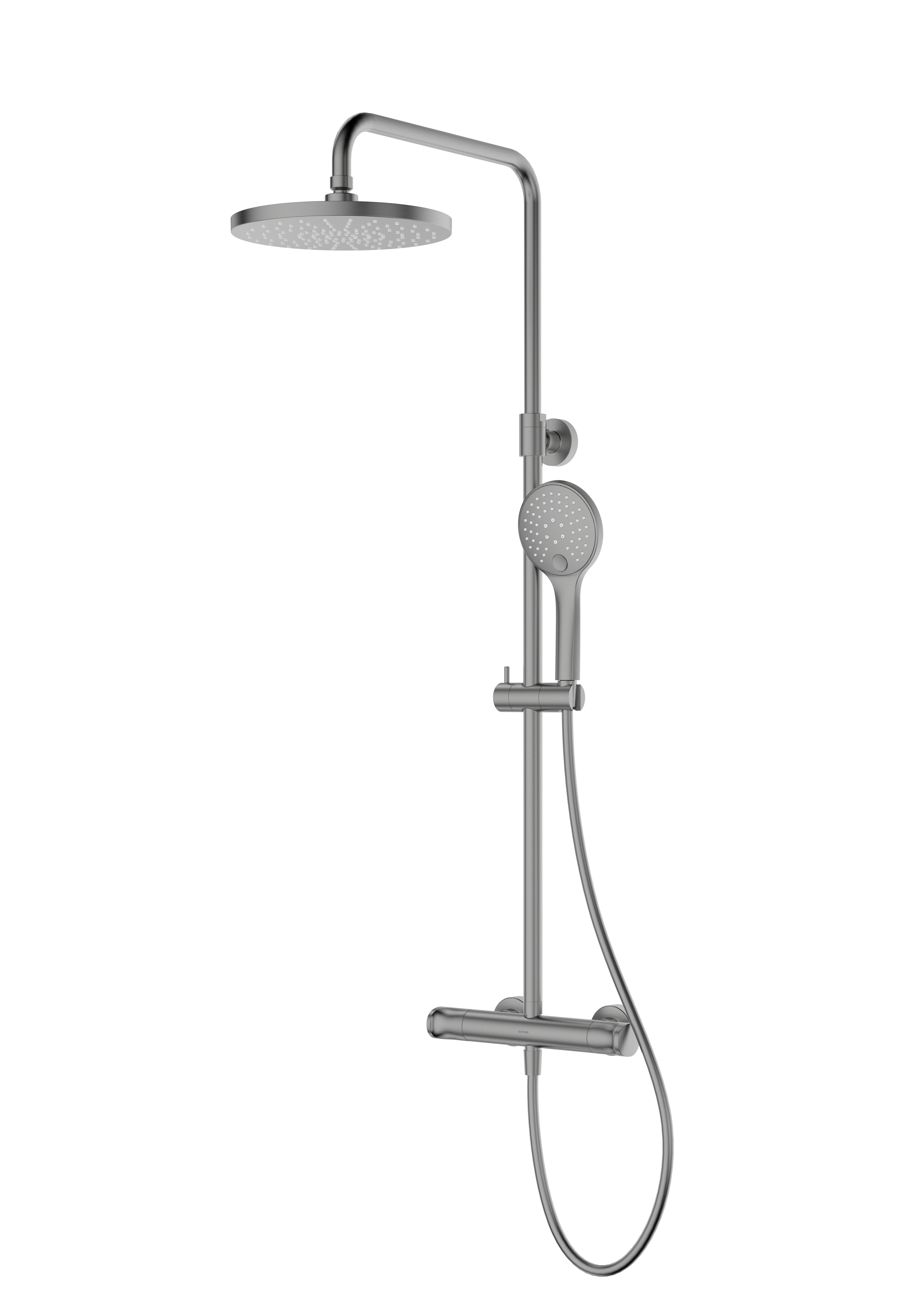 Oltens Vatten ensemble de douche mural avec thermostat oui graphite 36505400