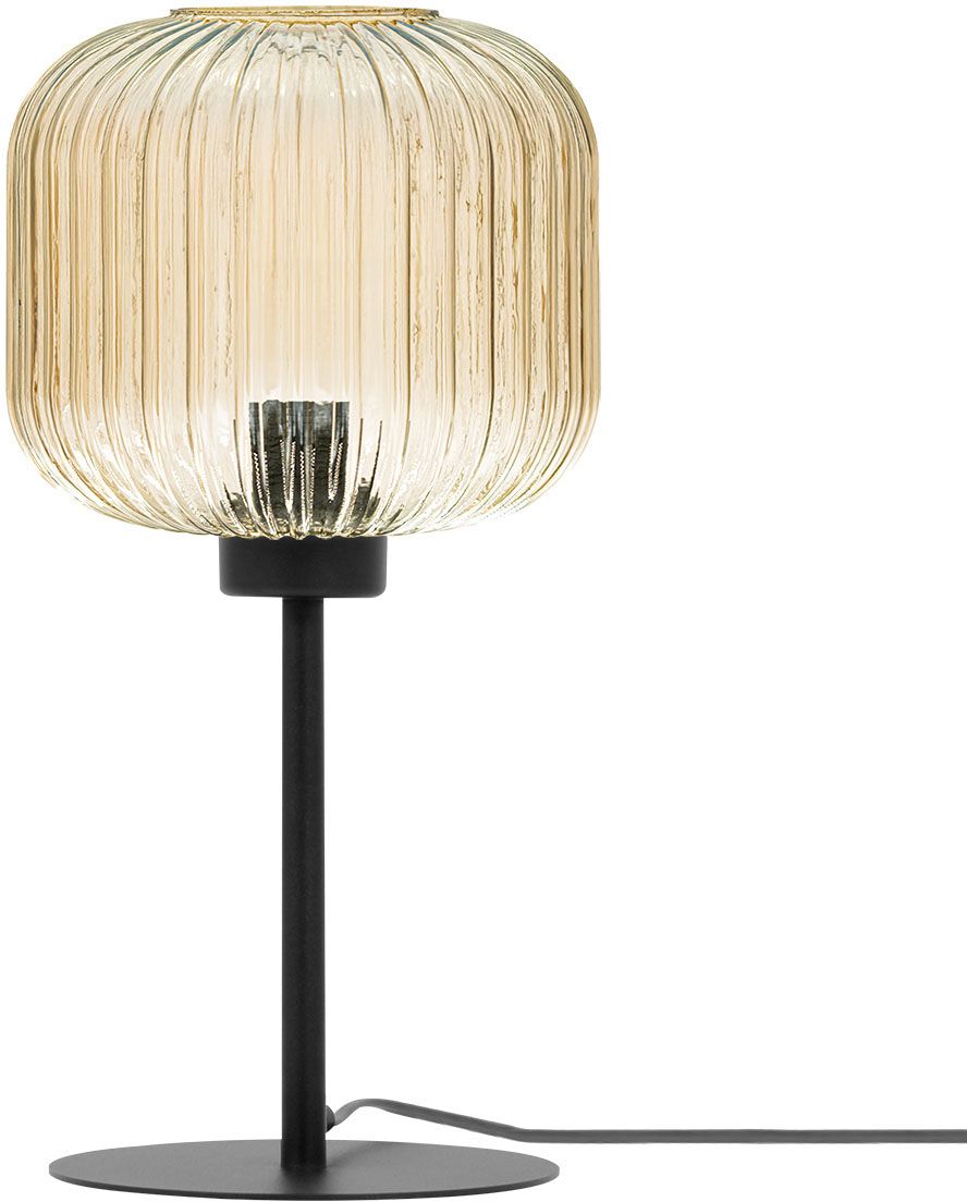 Kaja Clark lampe de table 1x15 W noir-ambré K-5656