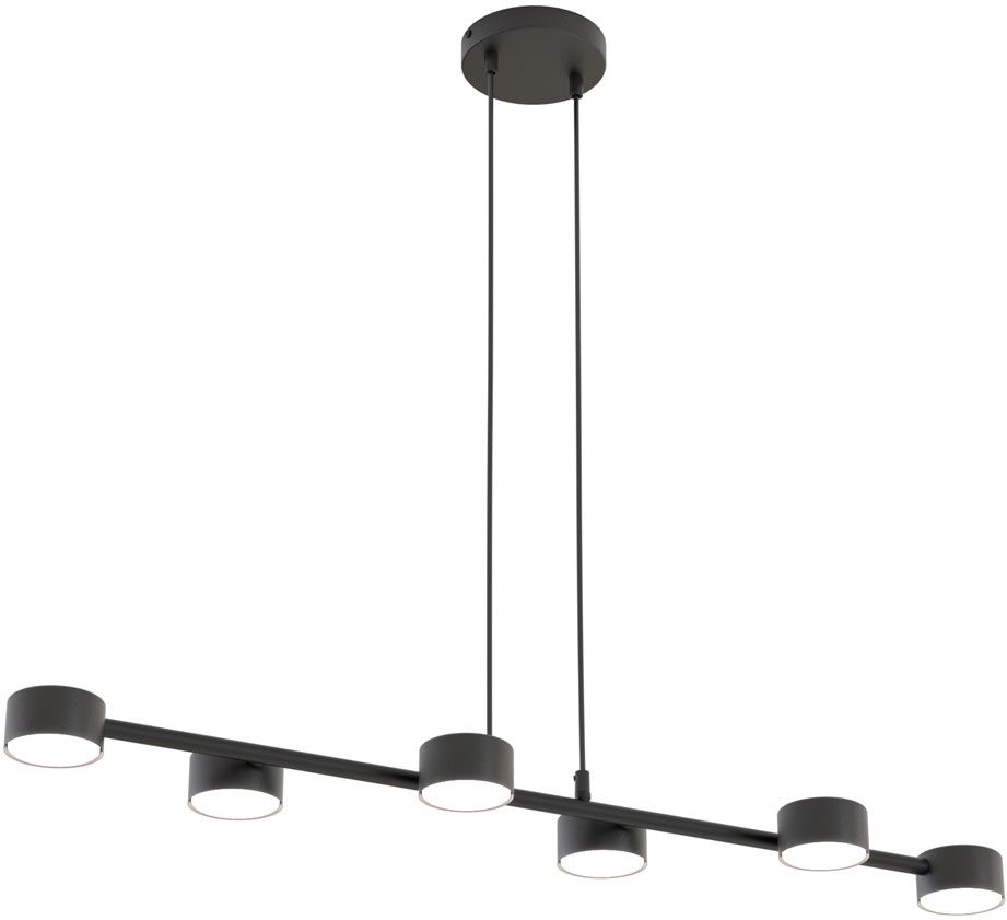 Emibig Megara lampe suspendue 6x12 W noir 1439/6