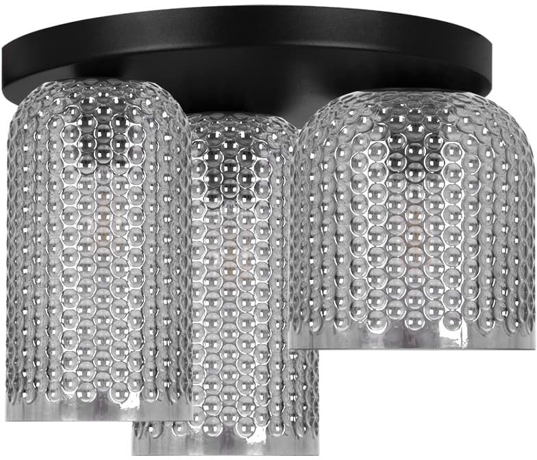 Kaja Inga plafonnier 3x15 W noir-graphite K-5635