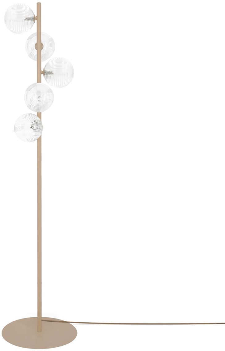 Kaja Tesoro lampadaire 5x10 W transparent-beige K-5702