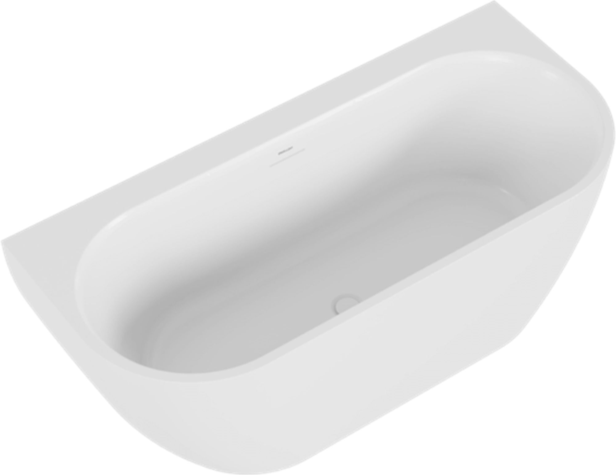 Excellent Oceana 2.0 baignoire murale 165x75 cm ovale blanc WAEX.OCE2.165WP.WH