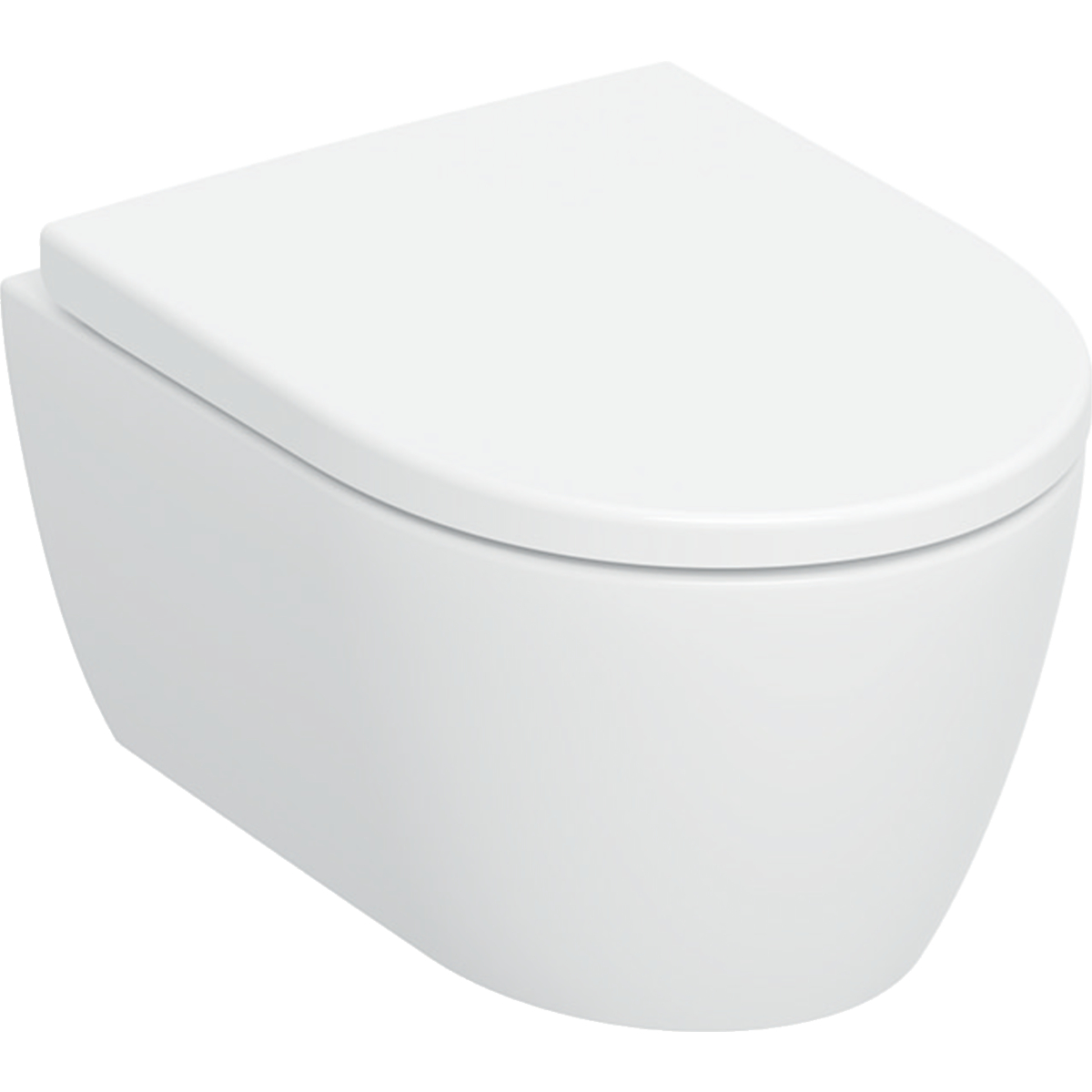 Geberit iCon ensemble cuvette + abattant suspendue oui oui blanc brillant 503.048.00.1