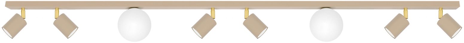 Kaja Aspa plafonnier x10 W blanc-doré-beige K-5834