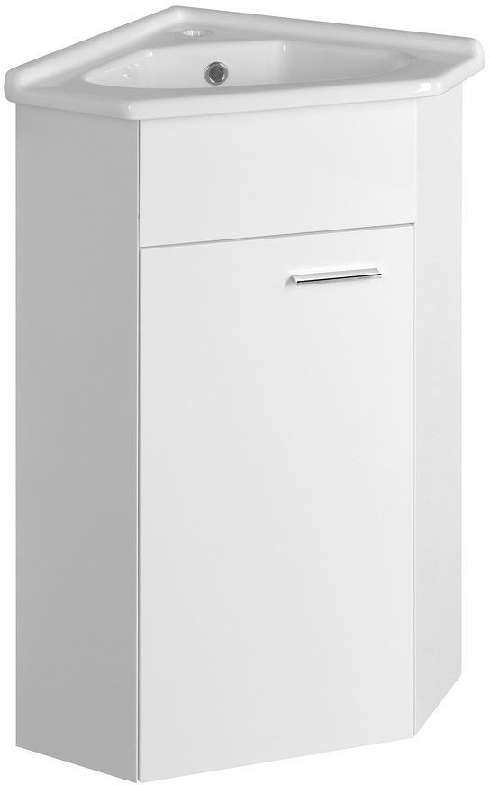 Aqualine Zoja armoire 40.5x40.5x74 cm sous-lavabo suspendu blanc 50345