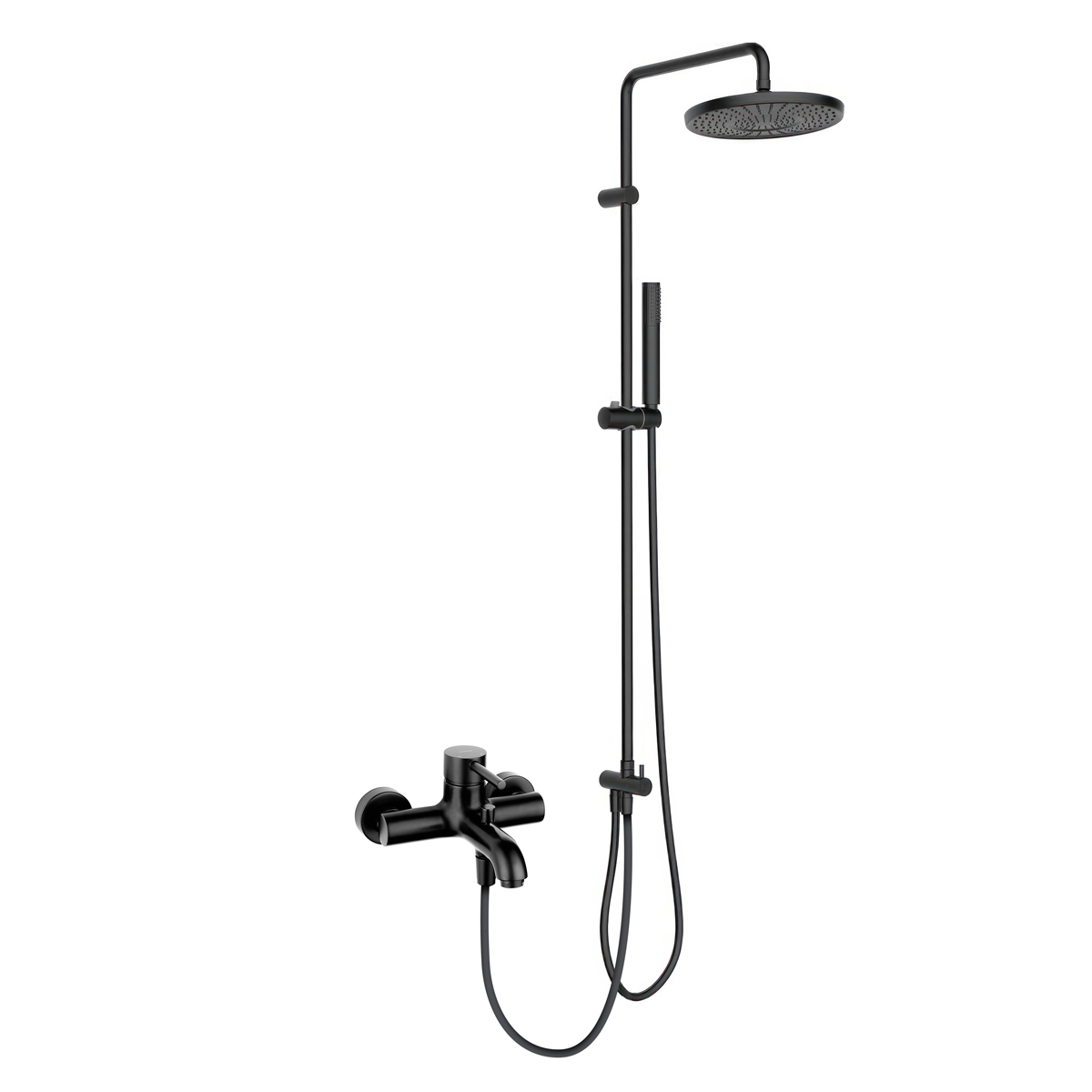 Set ensemble de douche Oltens Molle 36020300, mitigeur bain-douche Oltens Molle 34000300