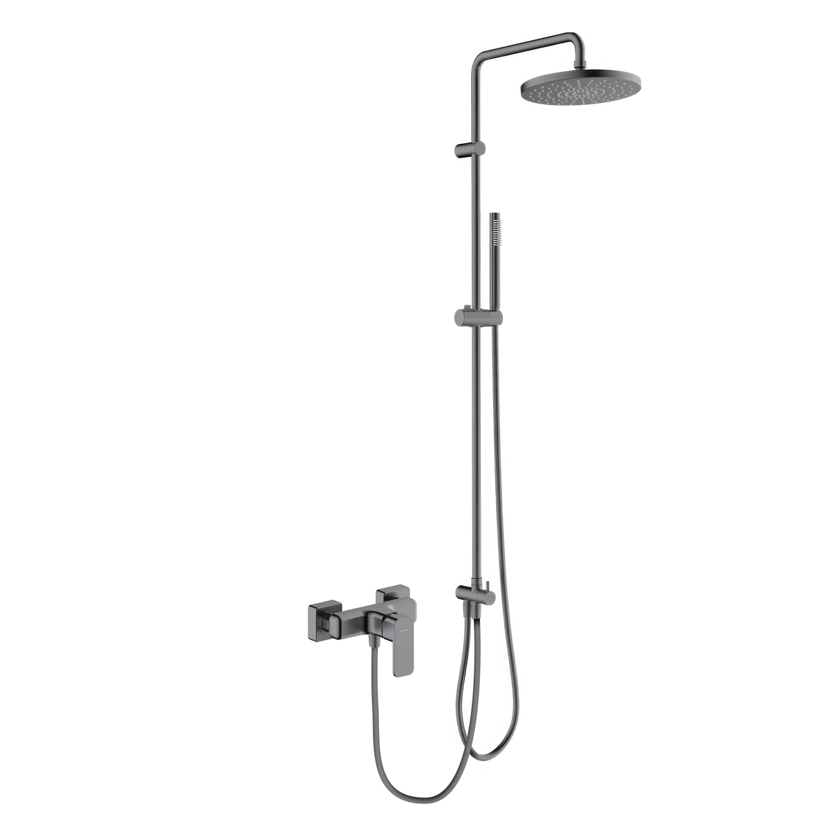 Set ensemble de douche Oltens Molle 36020400, mitigeur de douche Oltens Hadsel 33006400