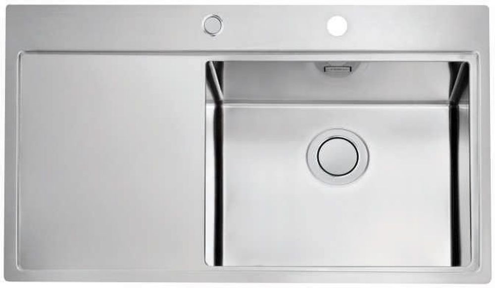 Alveus Pure évier en acier inoxydable 86x52.5 cm acier 1149518