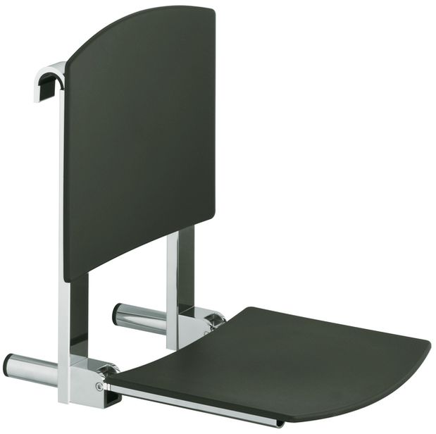 Keuco Plan Care siège de douche chrome-noir 34981010037