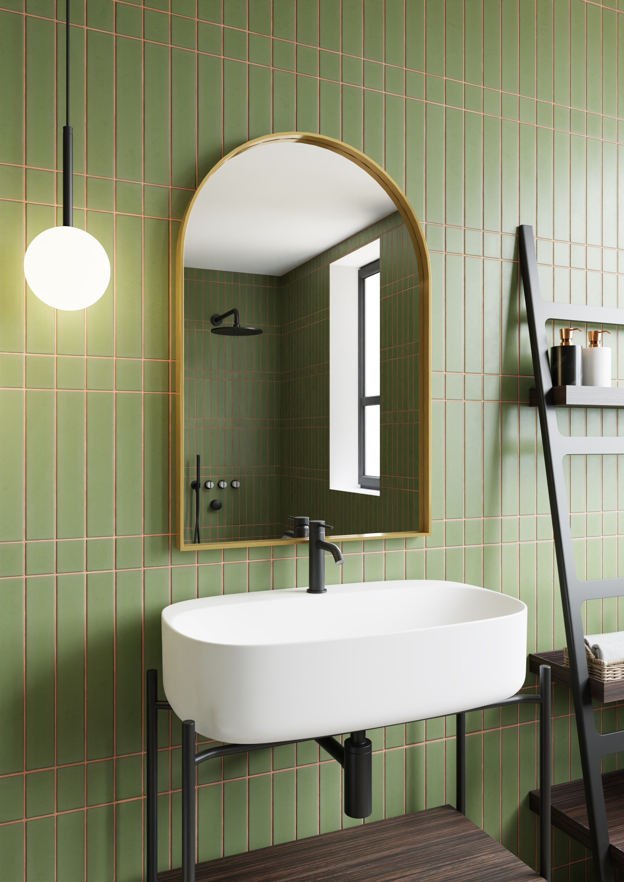 Dubiel Vitrum Gala Gold miroir 45x80 cm doré 5905241013398