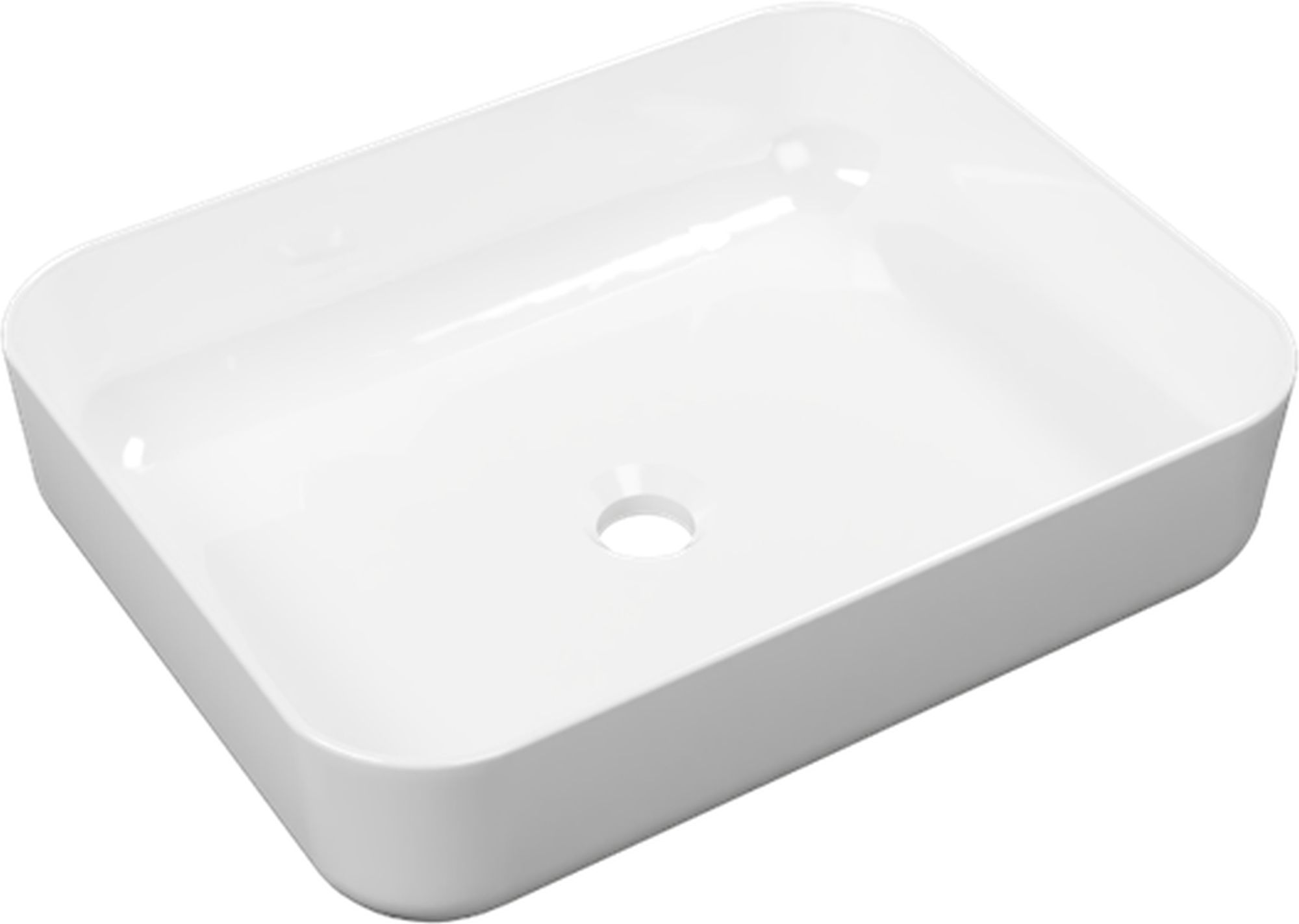 Excellent Cori 2.0 lavabo 50x38 cm rectangulaire à poser blanc CEEX.6901.500.WH