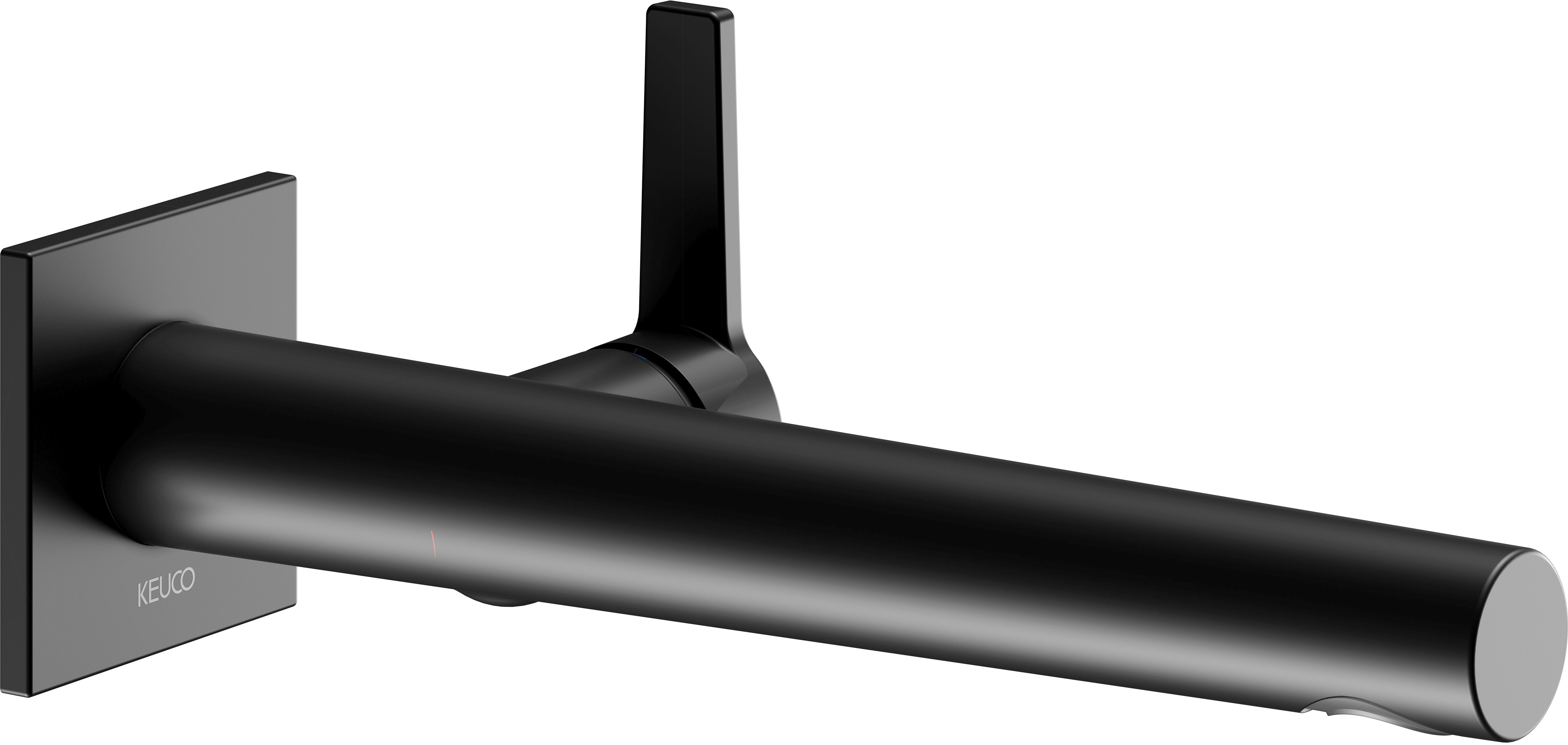 Keuco Edition 11 mitigeur de lavabo encastrée noir 51116372302