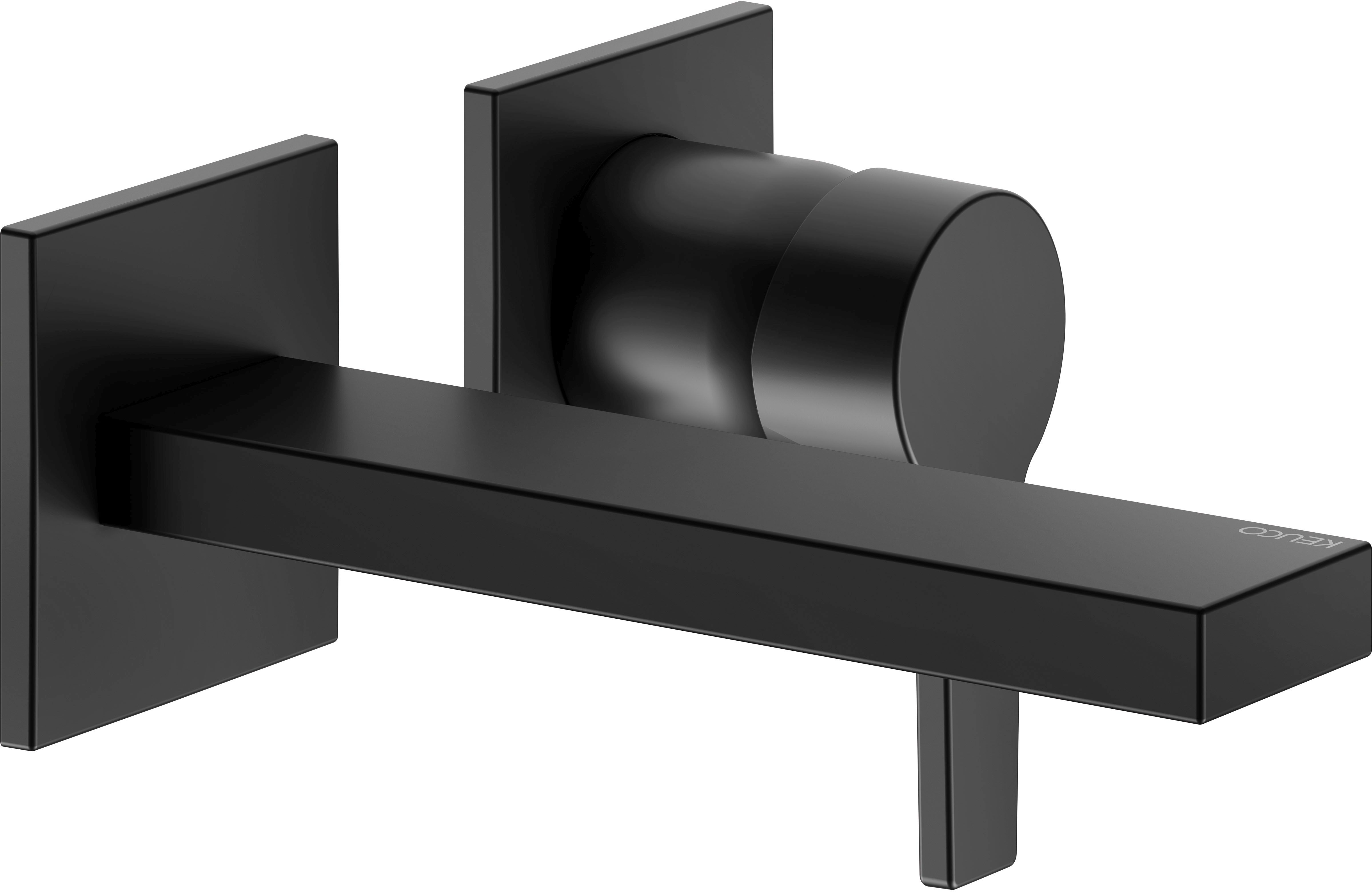 Keuco Edition 11 mitigeur de lavabo encastrée noir 51116370201