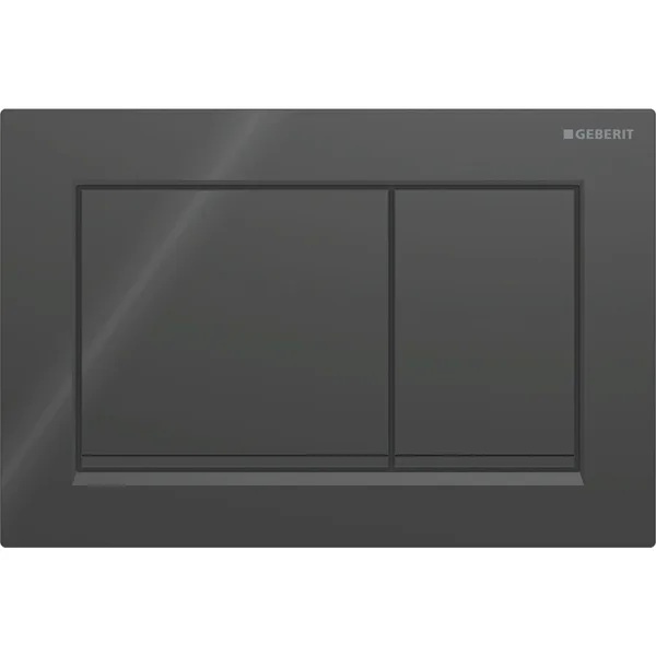 Geberit Omega20 bouton de chasse d'eau pour WC noir 115.080.DW.1