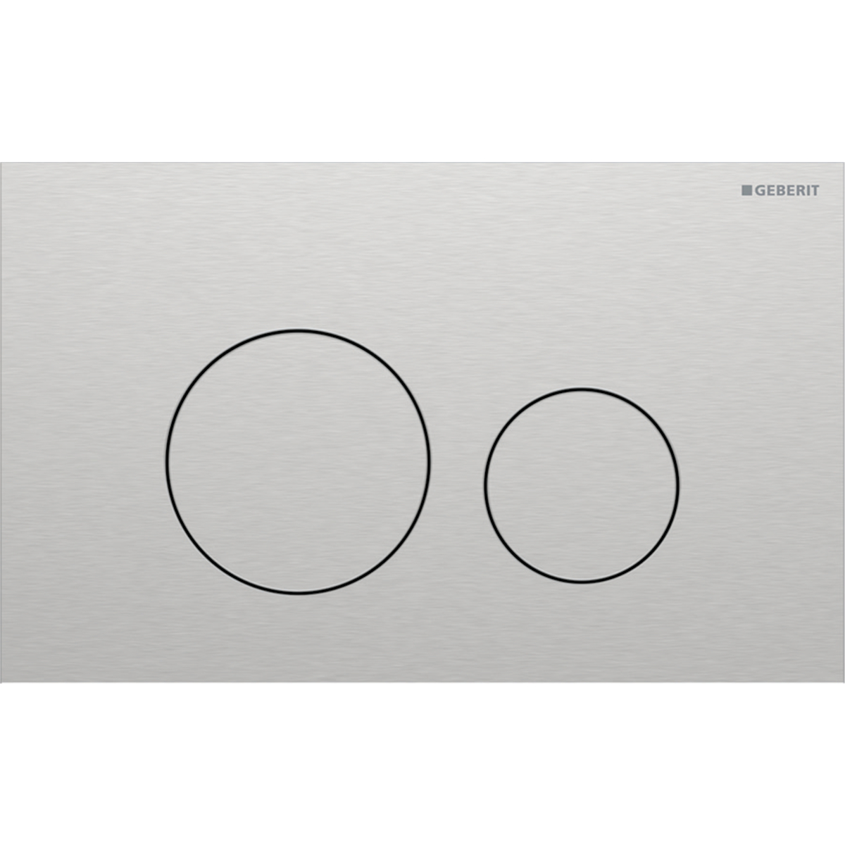 Geberit Sigma40 bouton de chasse d'eau pour WC acier 115.628.FW.1