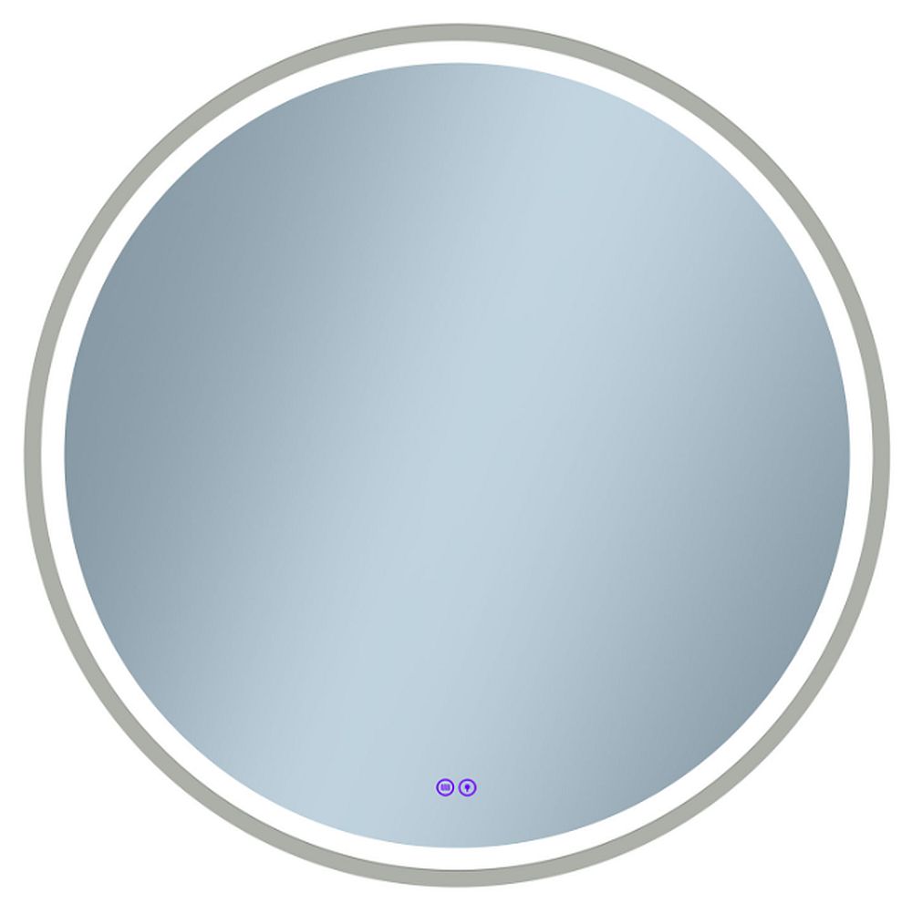 Venti Orion Silver miroir 60x60 cm circulaire avec éclairage oui argenté 5905951180359