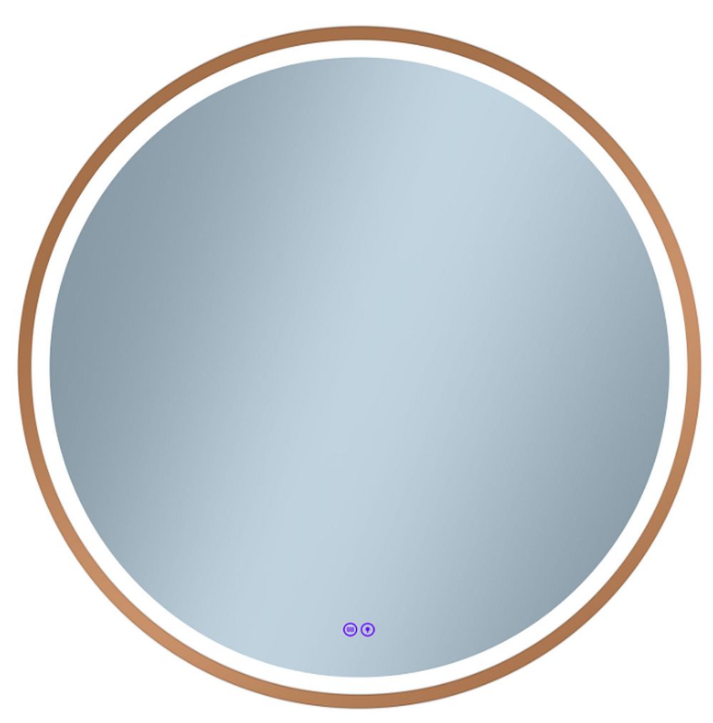 Venti Orion Red Gold miroir 60x60 cm circulaire avec éclairage oui 5905951180380