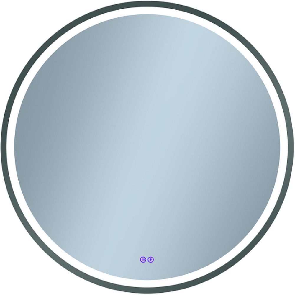 Venti Orion Graphite miroir 80x80 cm circulaire avec éclairage oui graphite 5905951180328