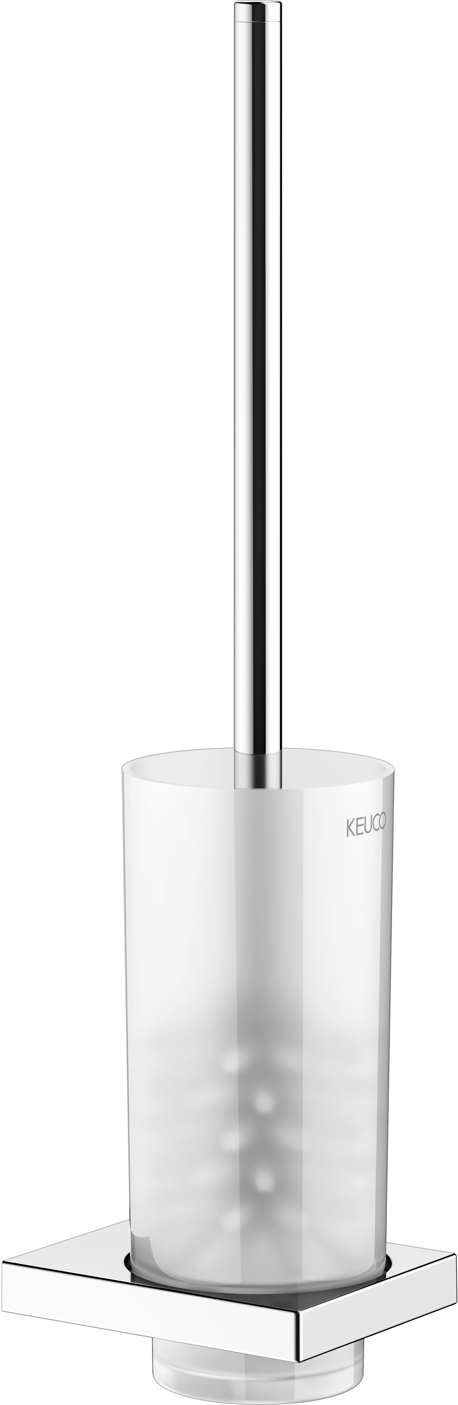 Keuco Edition 11 brosse wc à visser verre-nickel 11164059000