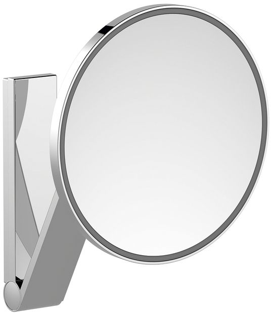 Keuco Cosmetic mirrors miroir cosmétique 21.2x31.8 cm arrondi avec éclairage chrome 17612019003