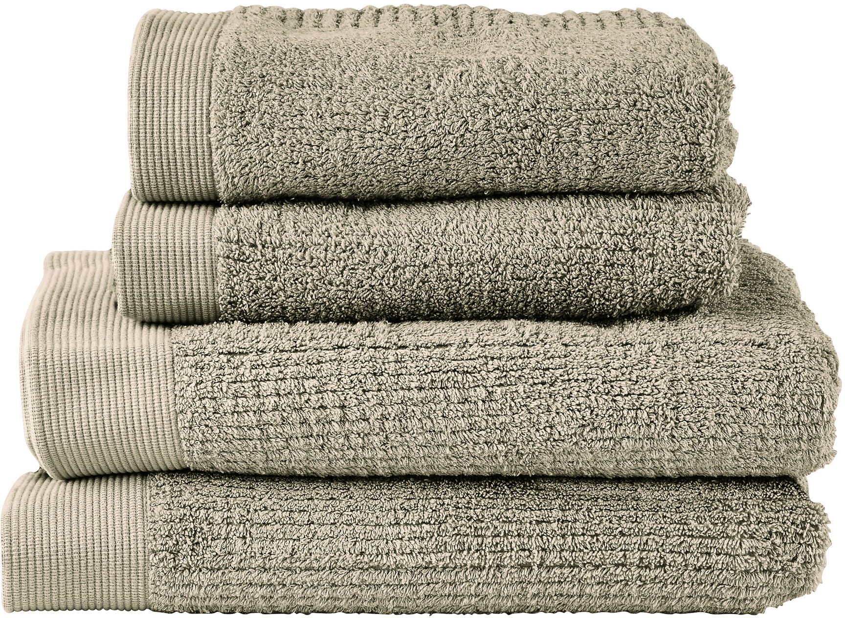 Zone Denmark Classic lot de serviettes 140x70 cm coton vert 25481