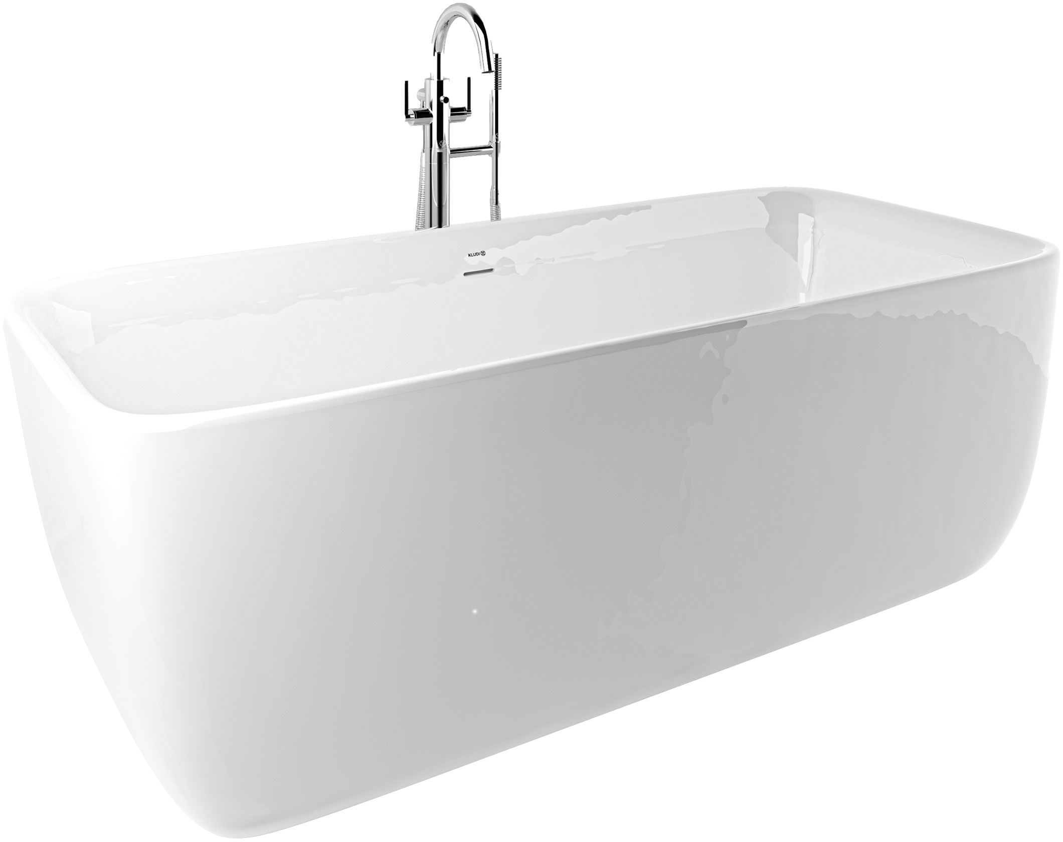Kludi Elin S baignoire autoportante 180x80 cm rectangulaire blanc 52BF0343