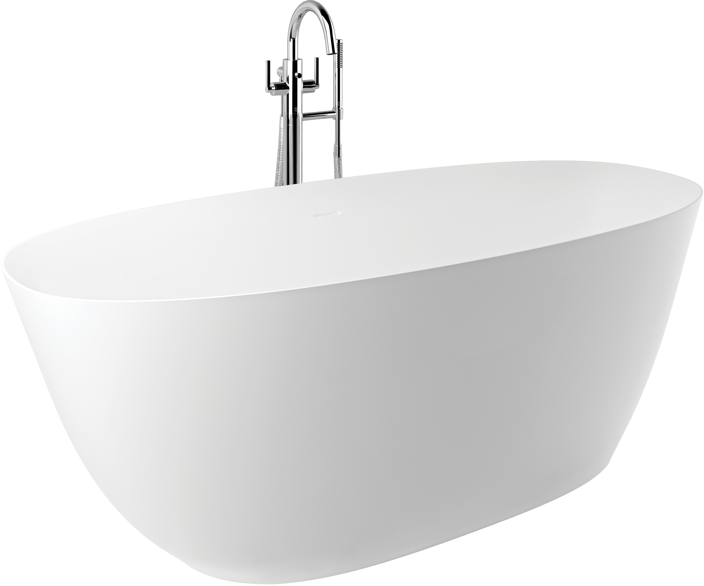 Kludi Resa O baignoire autoportante 170x75 cm ovale blanc 51BF0253