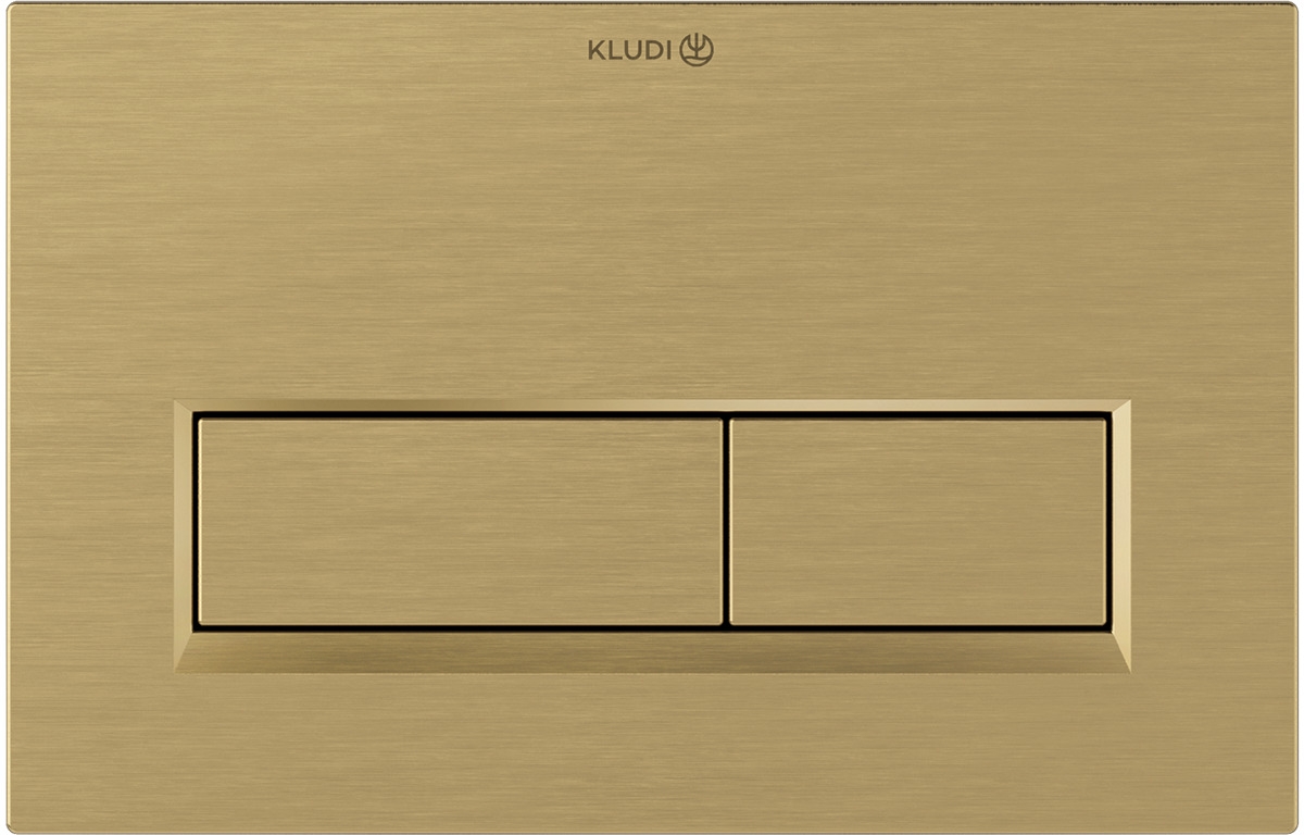 Kludi Unifix bouton de chasse d'eau pour WC doré 32PP01N0