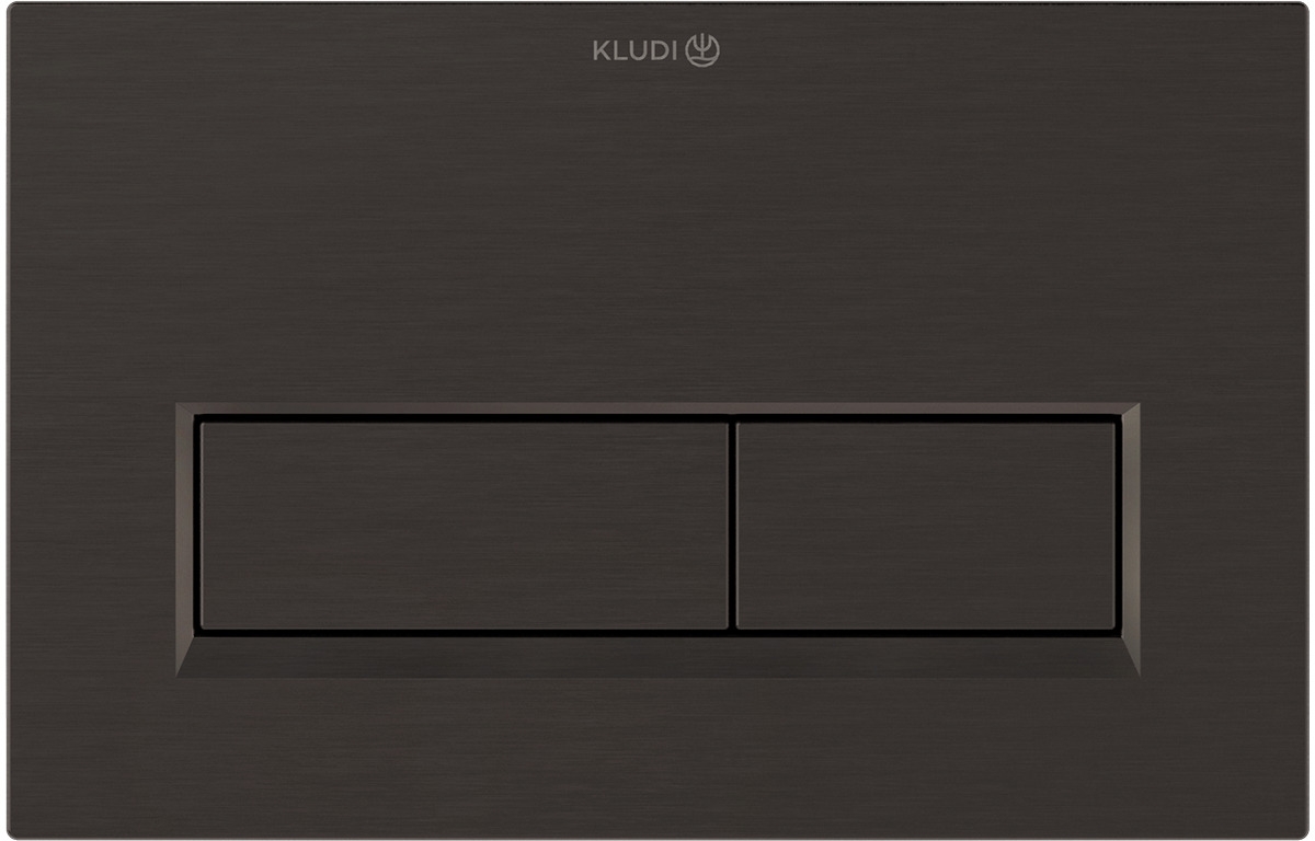 Kludi Unifix bouton de chasse d'eau pour WC noir 32PP01N2