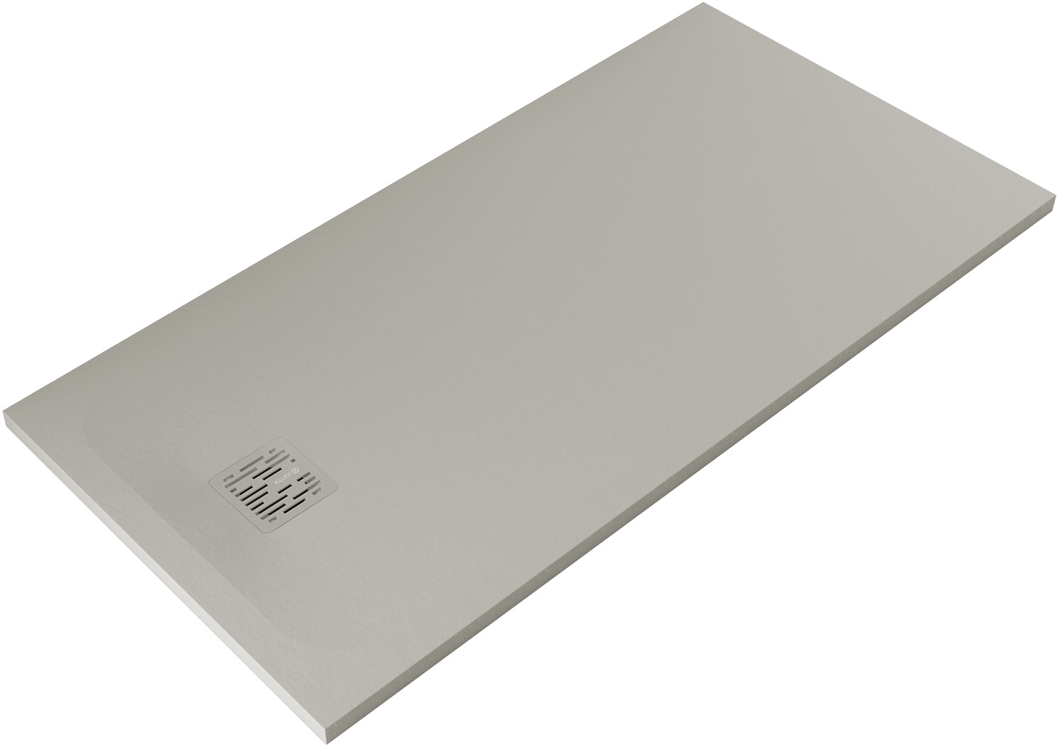 Kludi Terra receveur de douche rectangulaire 140x70 cm gris 08DW01O2
