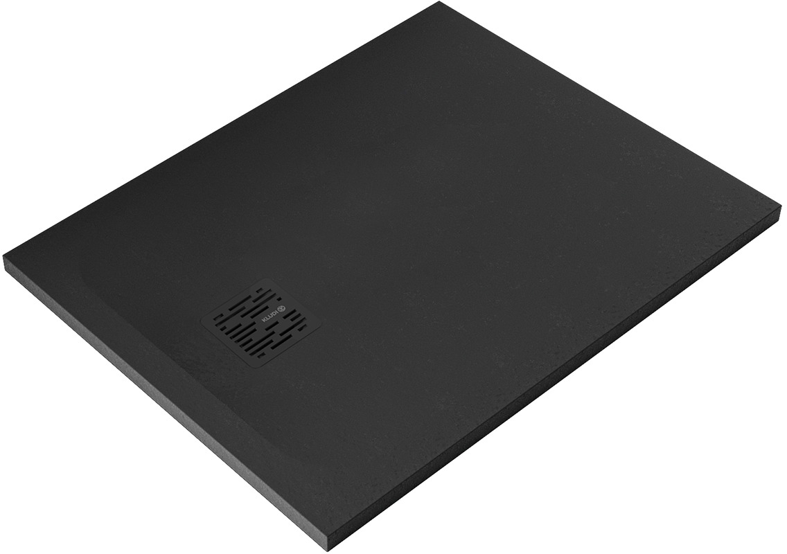 Kludi Terra receveur de douche rectangulaire 90x70 cm noir 08DW0439