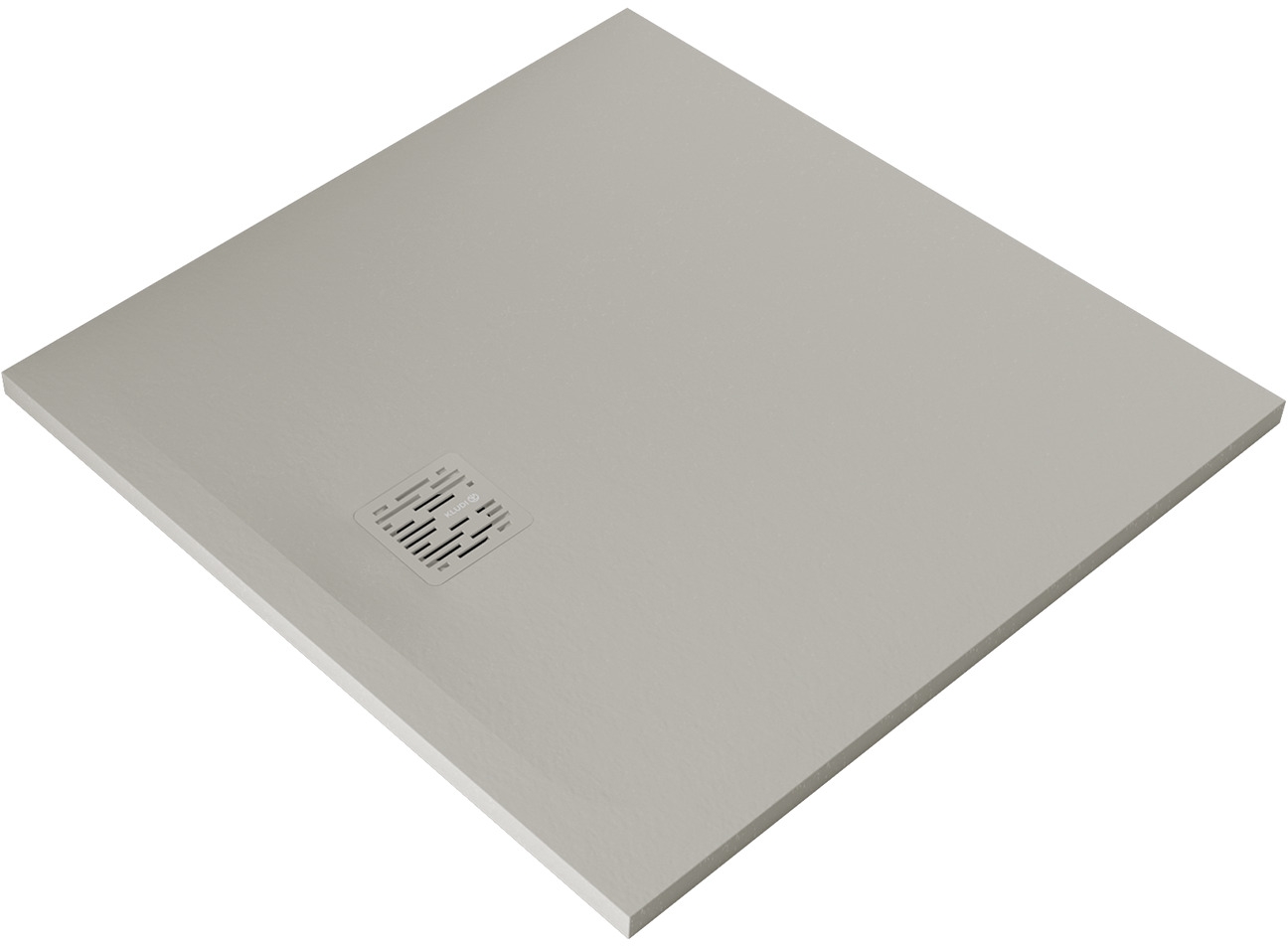 Kludi Terra receveur de douche carré 90x90 cm gris 09DW09O2