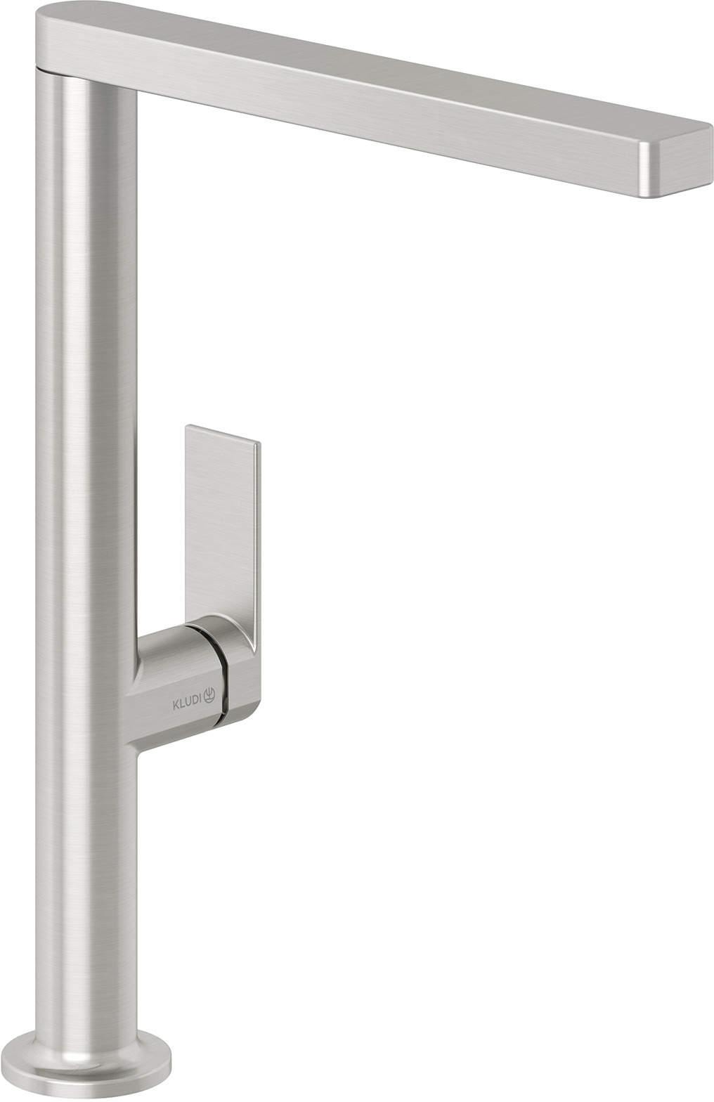 Kludi Qord mitigeur de cuisine sur pied nickel 56803N575