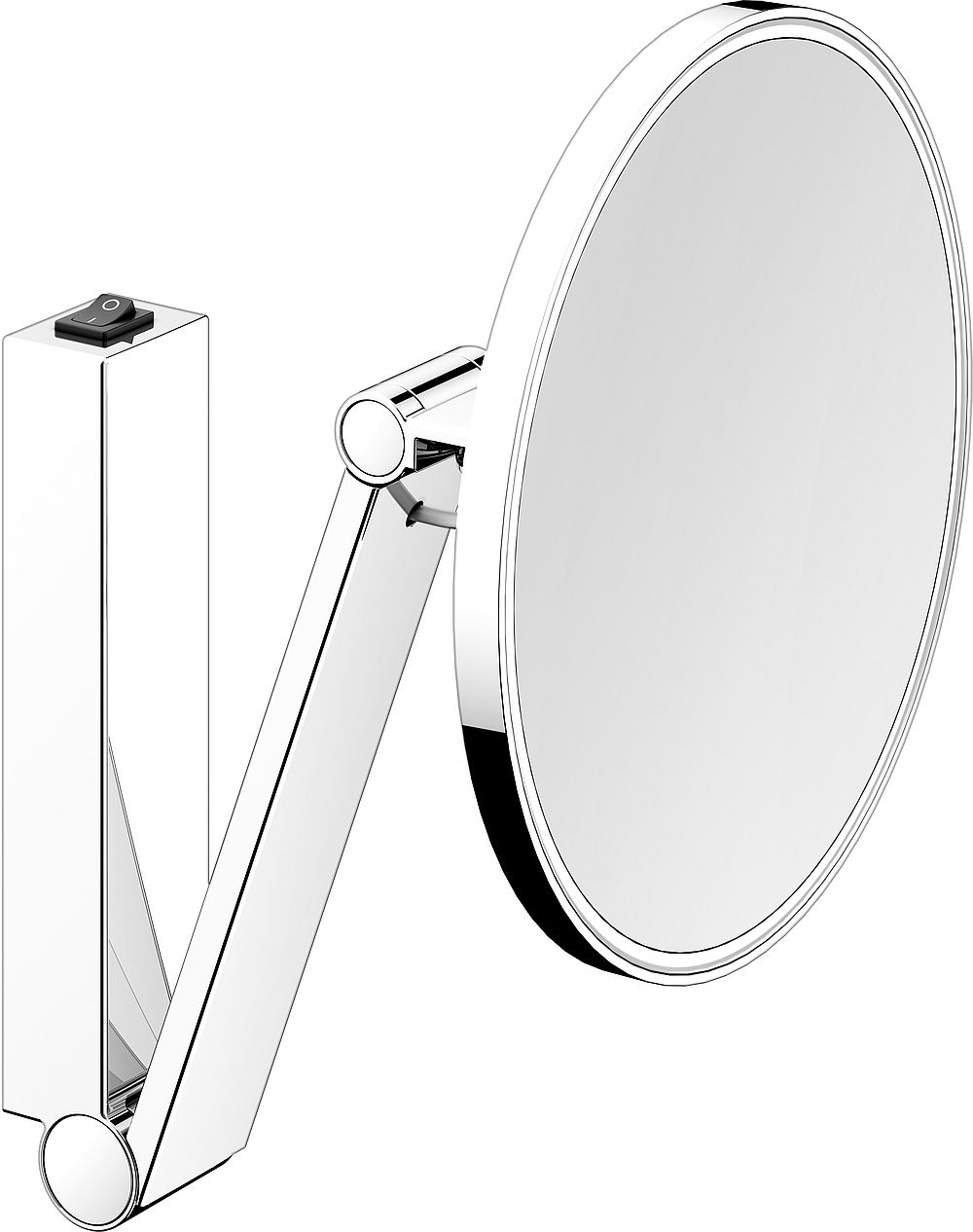 Keuco Cosmetic mirrors miroir cosmétique 21.2x31.8 cm arrondi avec éclairage 17612039004