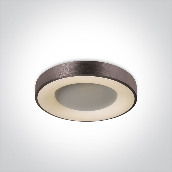 One Light Greta plafonnier 1x40 W marron 62182/BBR/W