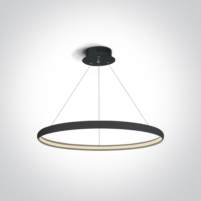 One Light Dolcedo lampe suspendue 1x19 W noir 63048/B