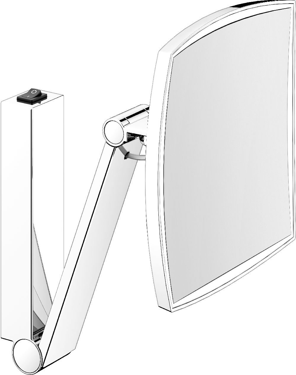 Keuco Cosmetic mirrors miroir cosmétique 20x31 cm rectangulaire avec éclairage 17613039004