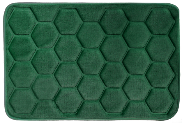 Hyggli Rock tapis de bain 60x40 cm rectangulaire vert 70-119