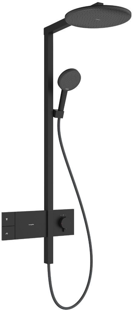 Hansgrohe Raindance Alive S ensemble de douche mural avec thermostat oui noir 24583670