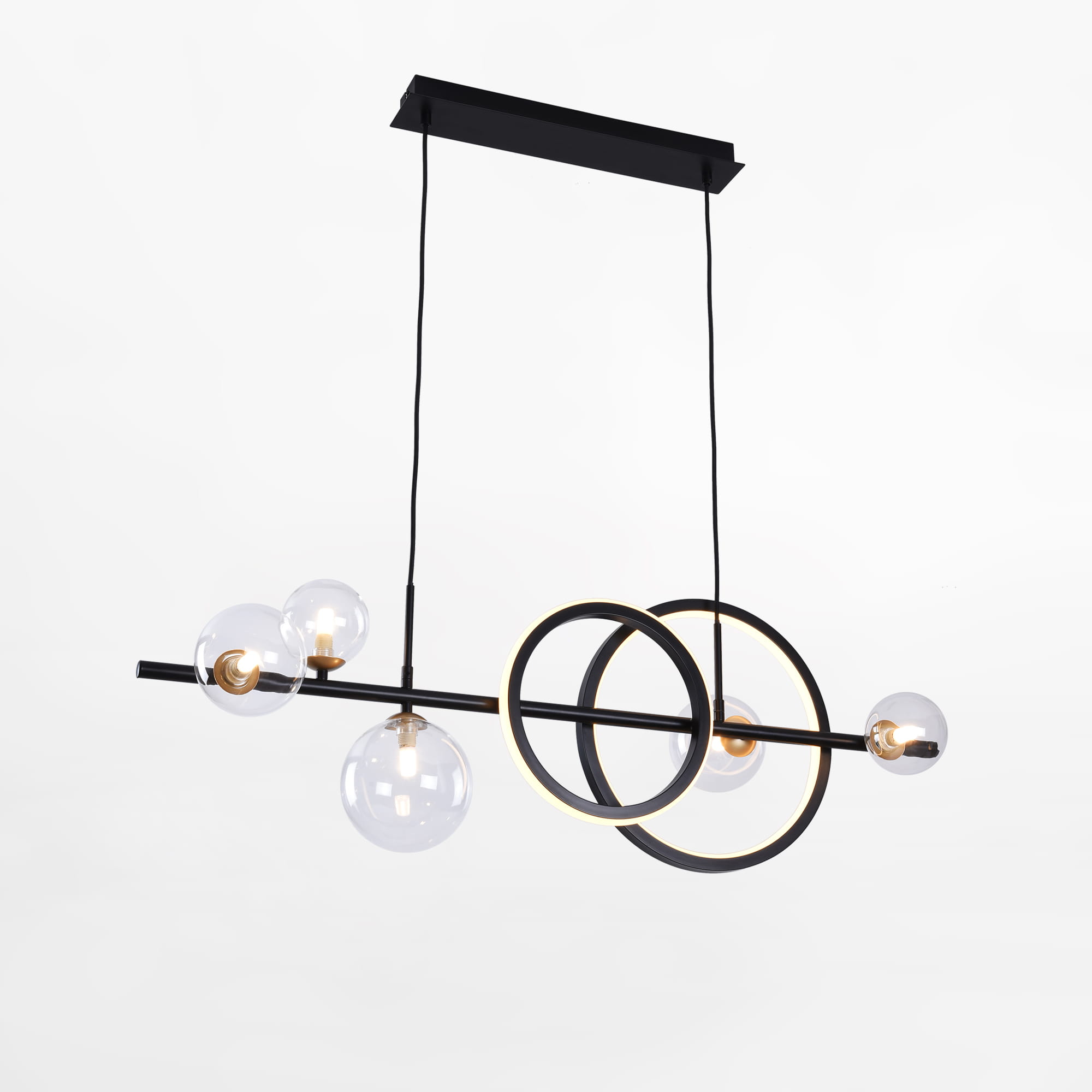 Zuma Line Taremi lampe suspendue 6x15 W noir-doré MD2448-7B-3BGD
