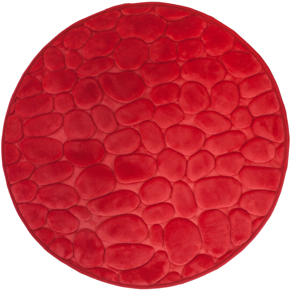 Duschy Bellarina tapis de bain 60x60 cm rond rouge 767-80