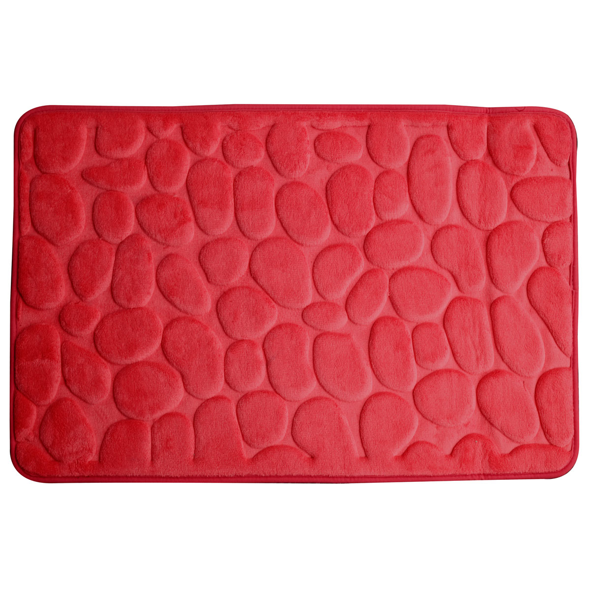 Duschy Rimini tapis de bain 95x60 cm rectangulaire rouge 765-80