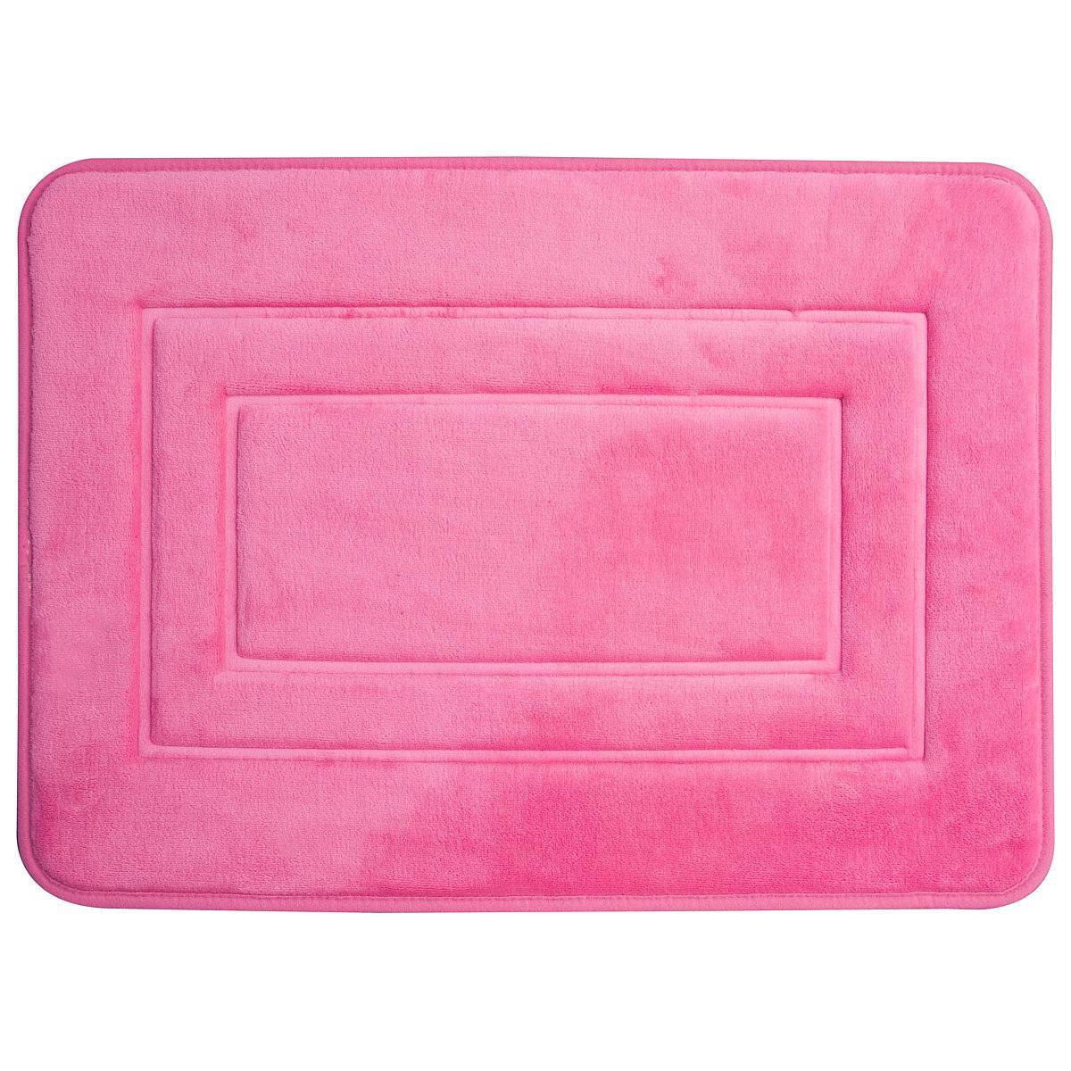 Duschy San Remo tapis de bain 60x40 cm rectangulaire rose 766-86