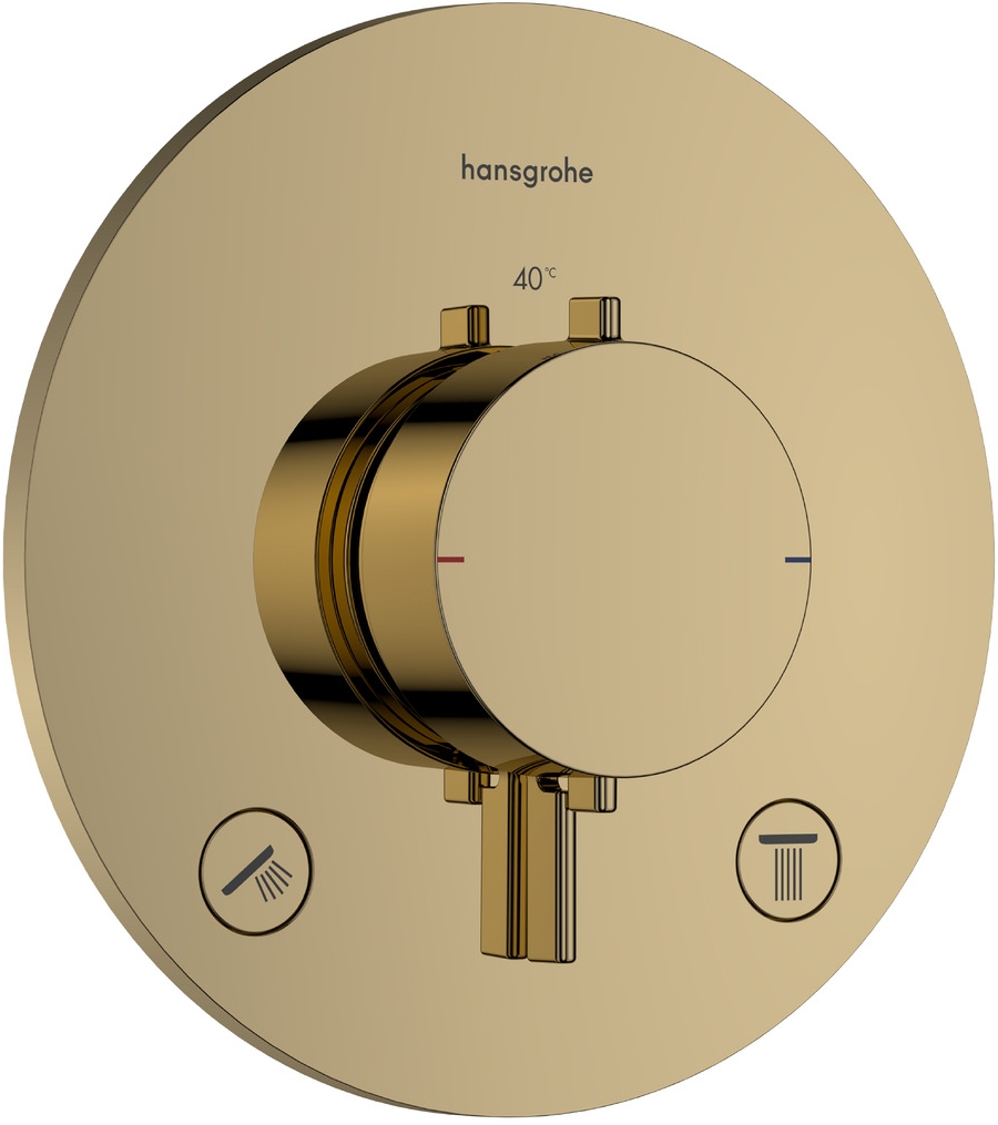 Hansgrohe Ecostat Comfort S mitigeur bain-douche encastrée avec thermostat doré 33715990